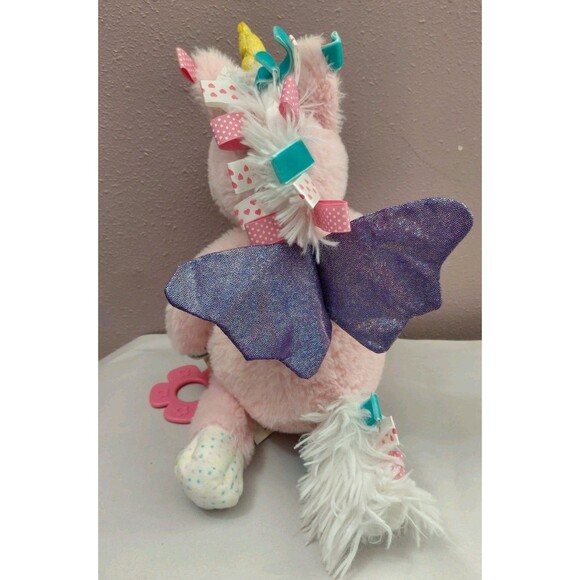 Make Believe Ideas Pink Unicorn Sensory Plush Baby Toddler Stuffed Animal Toy - Picture 4 of 9